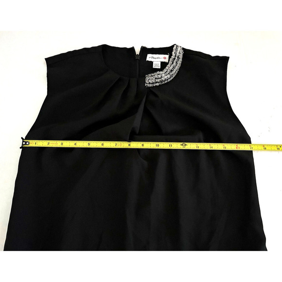 3.1 Phillip Lim | Women's Black Sleeveless Jewel Neck Sheath Dress Size XS - Picture 8 of 11